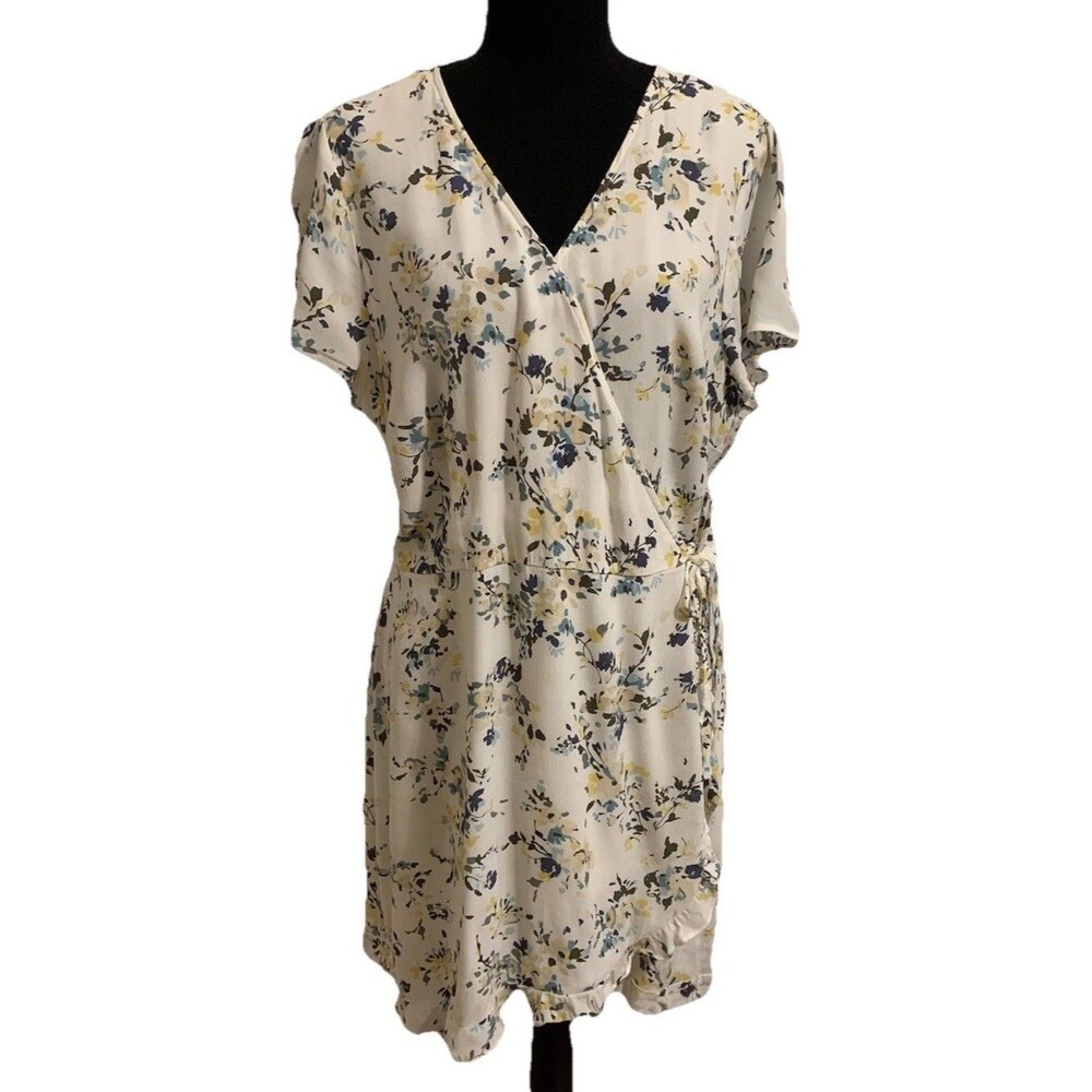 Abercrombie And Fitch Womens Size XL True Wrap Dress Side Tie Floral